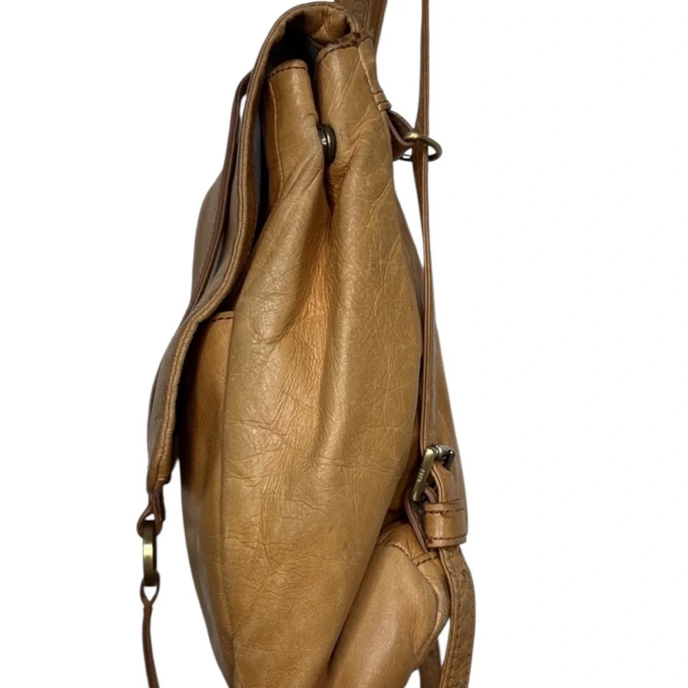 Hobo International Bridge Convertible Yellow Leather Backpack BLEMISH